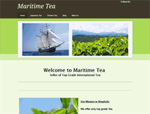 Tablet Screenshot of maritimetea.com